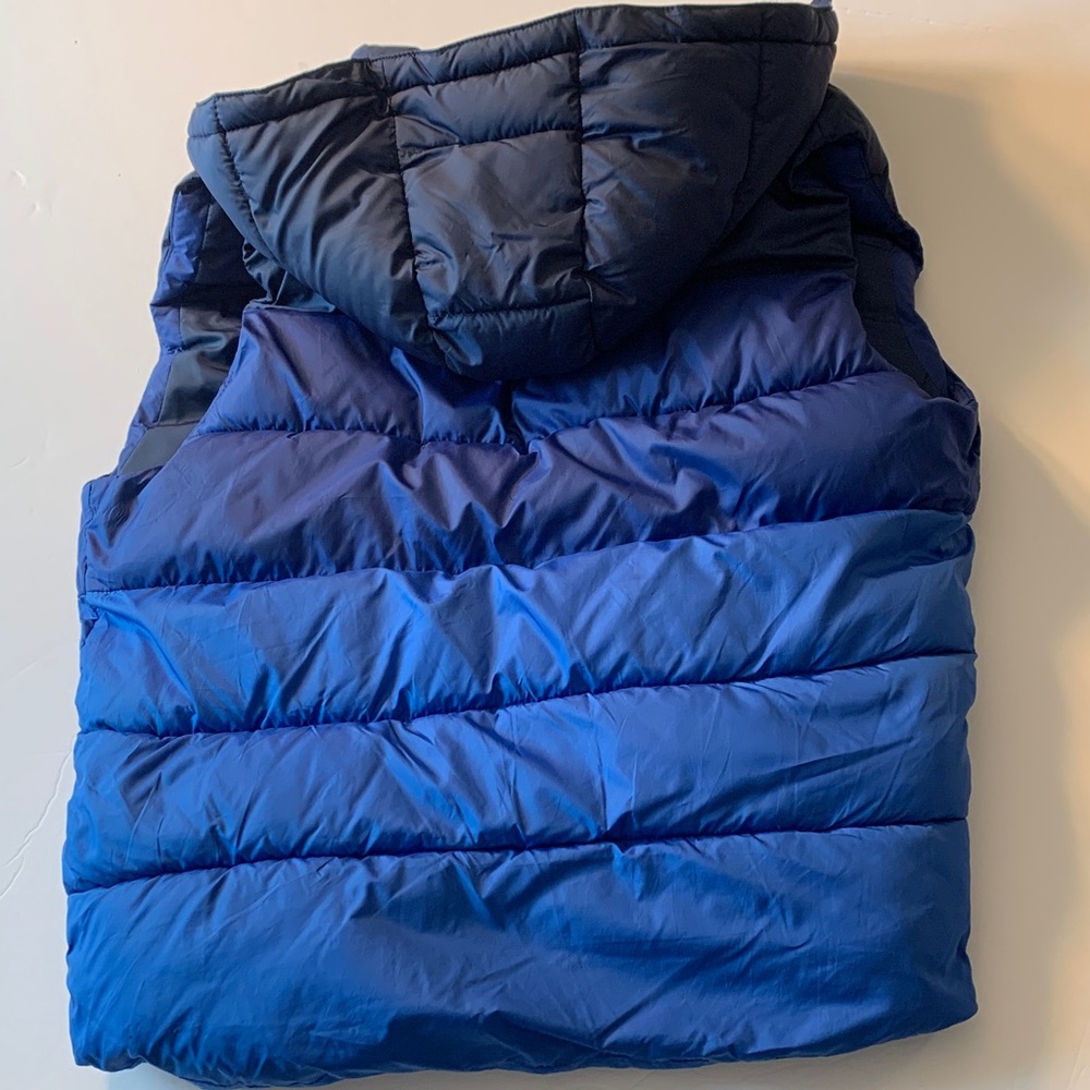 Zara Kids 13/14 blue gradient, Puffer Vest with hood - Picture 7 of 7